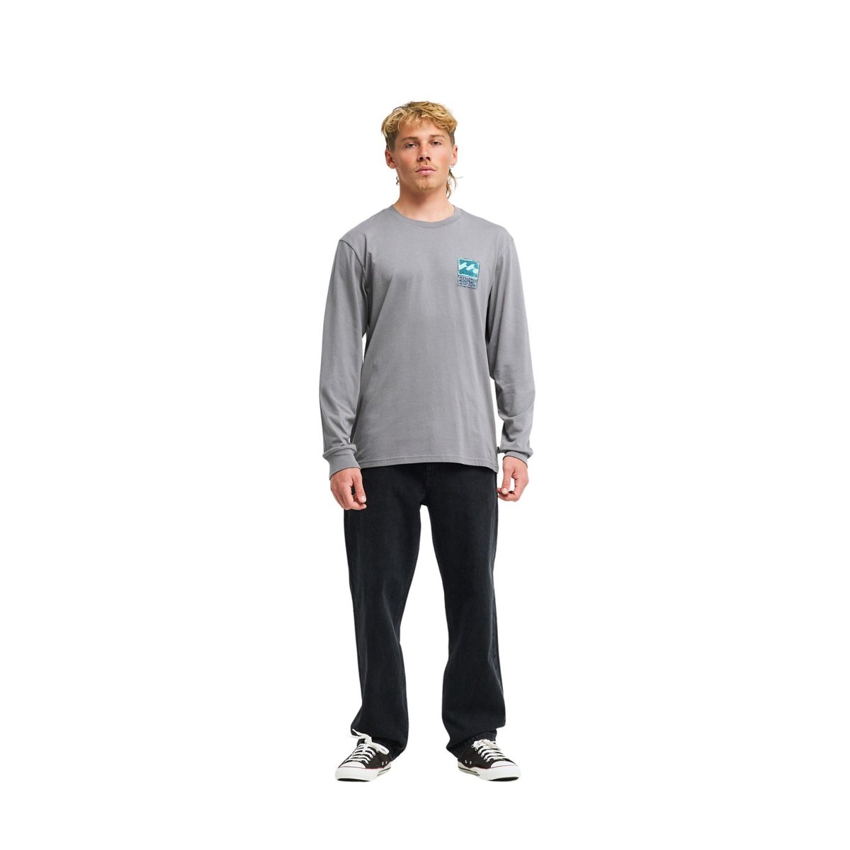 T shirt manches longues STAMP gris pewter, BILLABONG