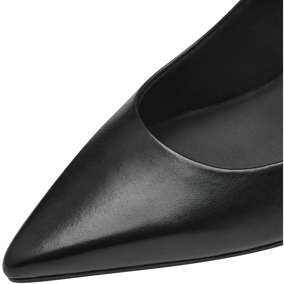 Pointed leather heels black, TAMARIS