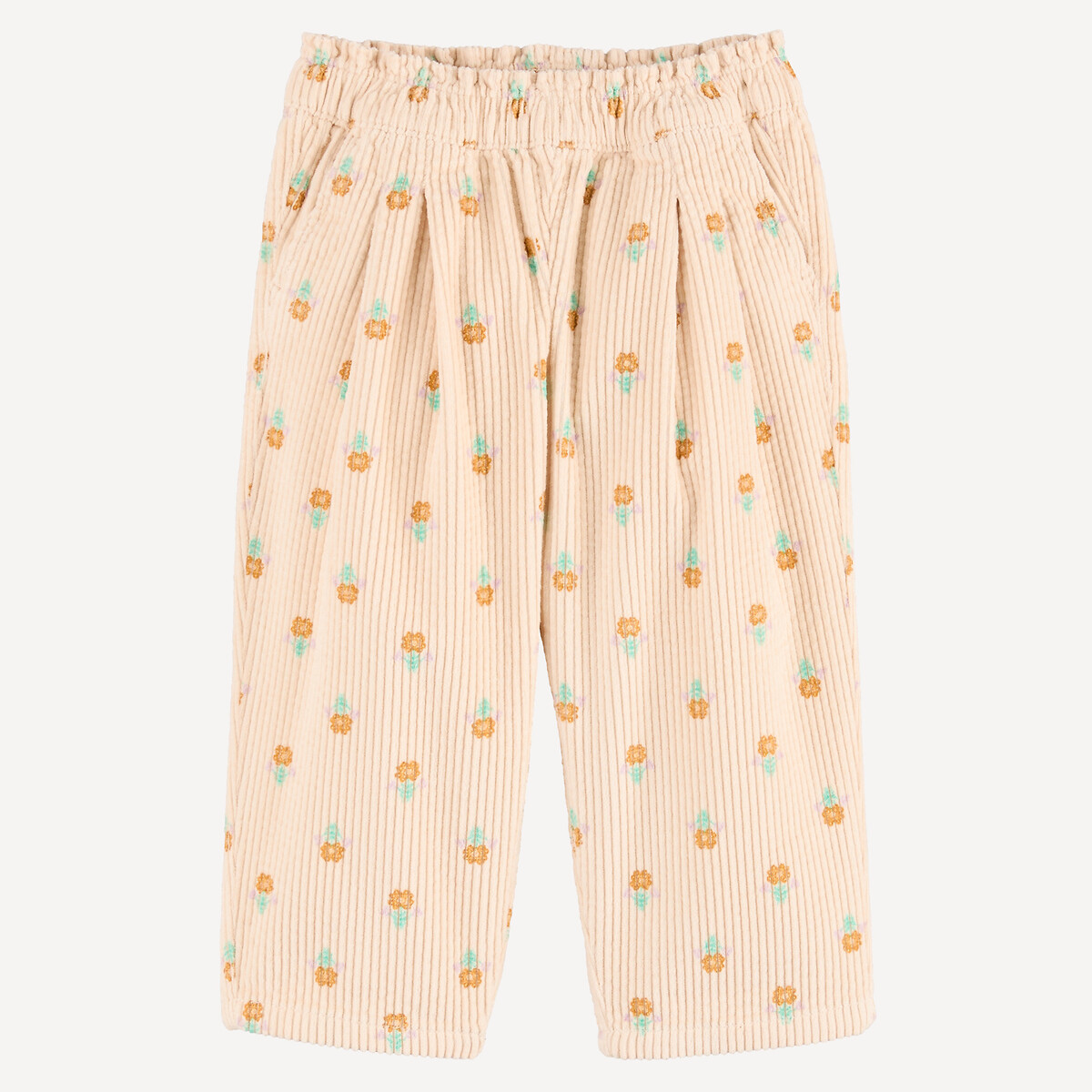 Pantaloni a carota con stampa floreale fantasia écru, LA REDOUTE COLLECTIONS