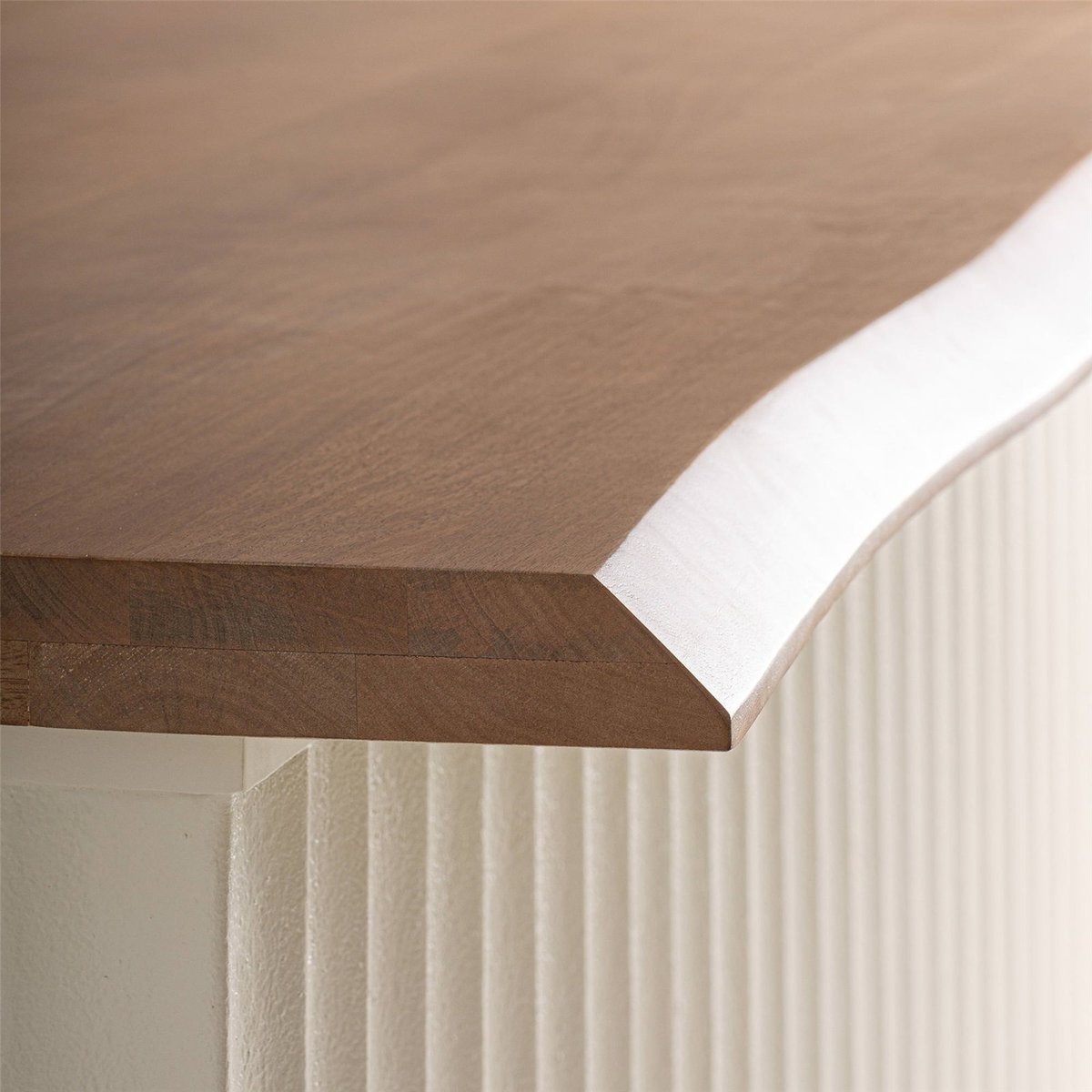 Comptoir de bar contemporain en bois blanc et brun, RECOLLECTION