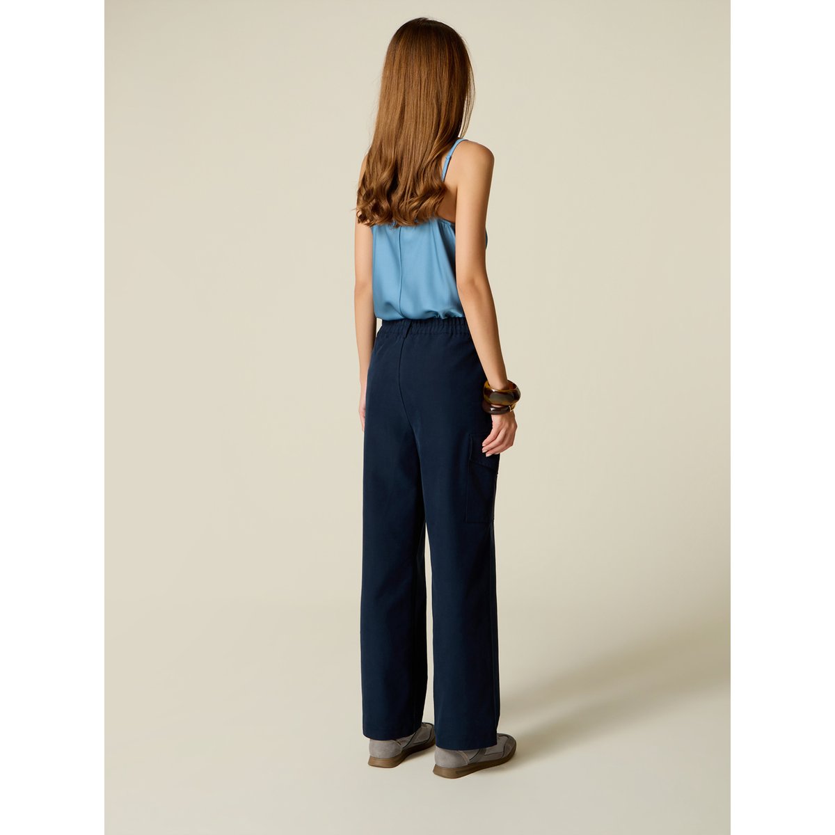 Pantalon cargo bleu, OLTRE