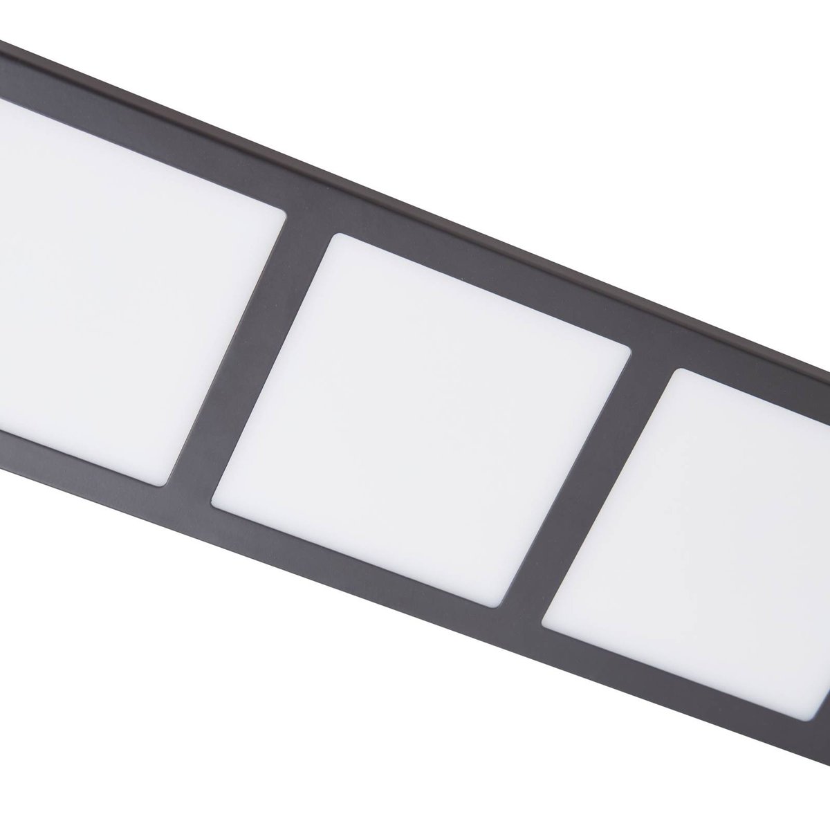 Plafonnier  moderneLED, Raymie blanc, noir mat, LINDBY