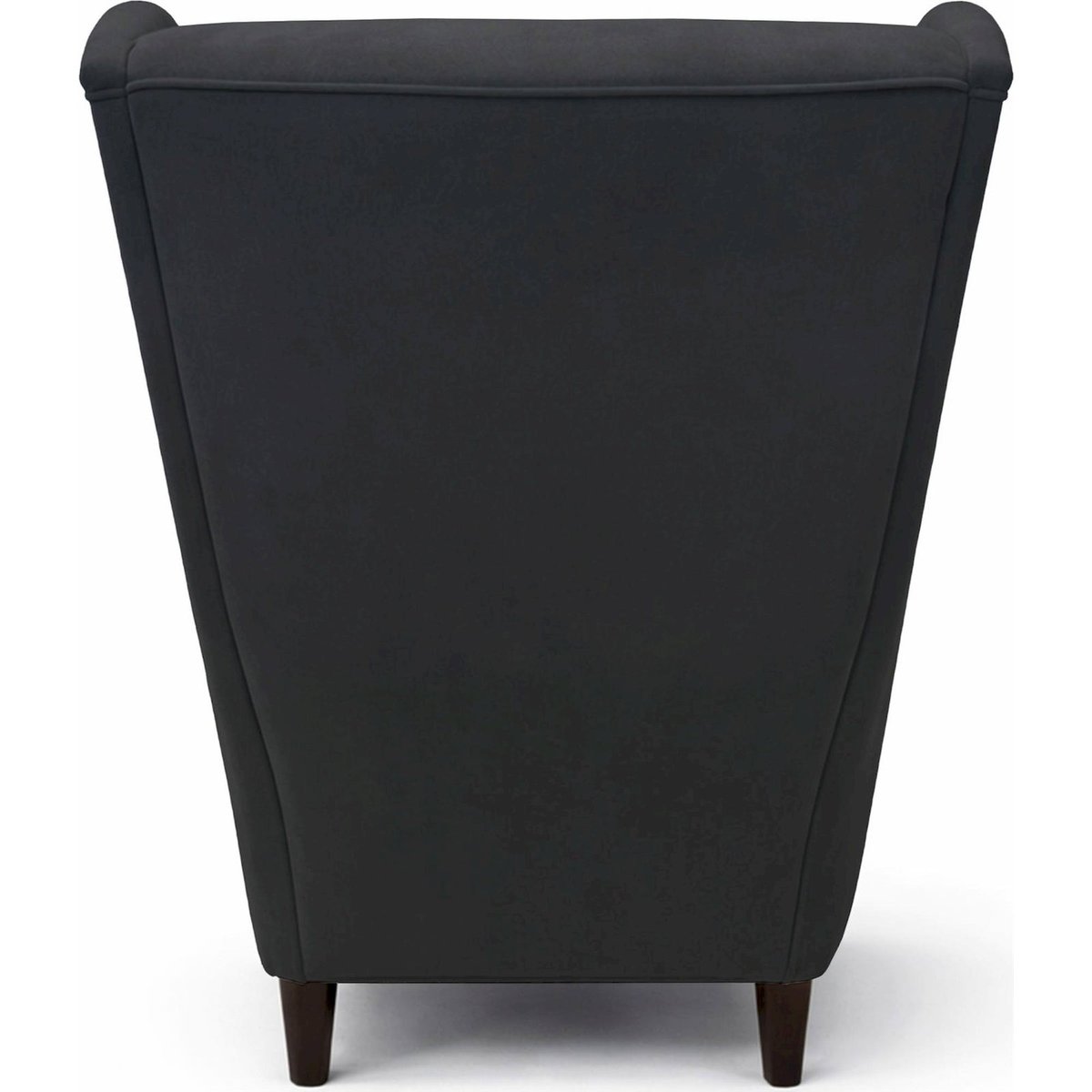 Fauteuil bergère en velours MALMELLO gris anthracite velours, RECOLLECTION
