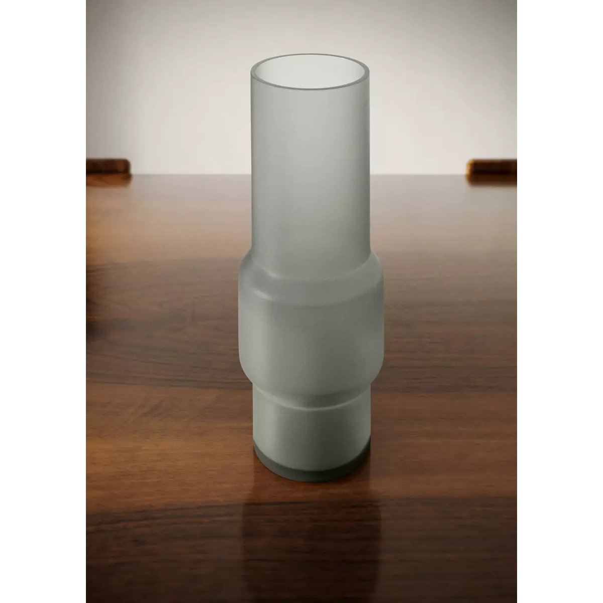 Vase en verre gris bleu, MANGO HOME