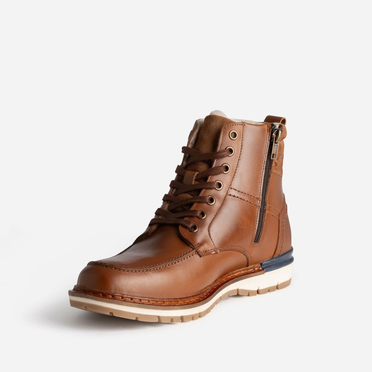 Boots en cuir ANTOINE cognac, ERAM