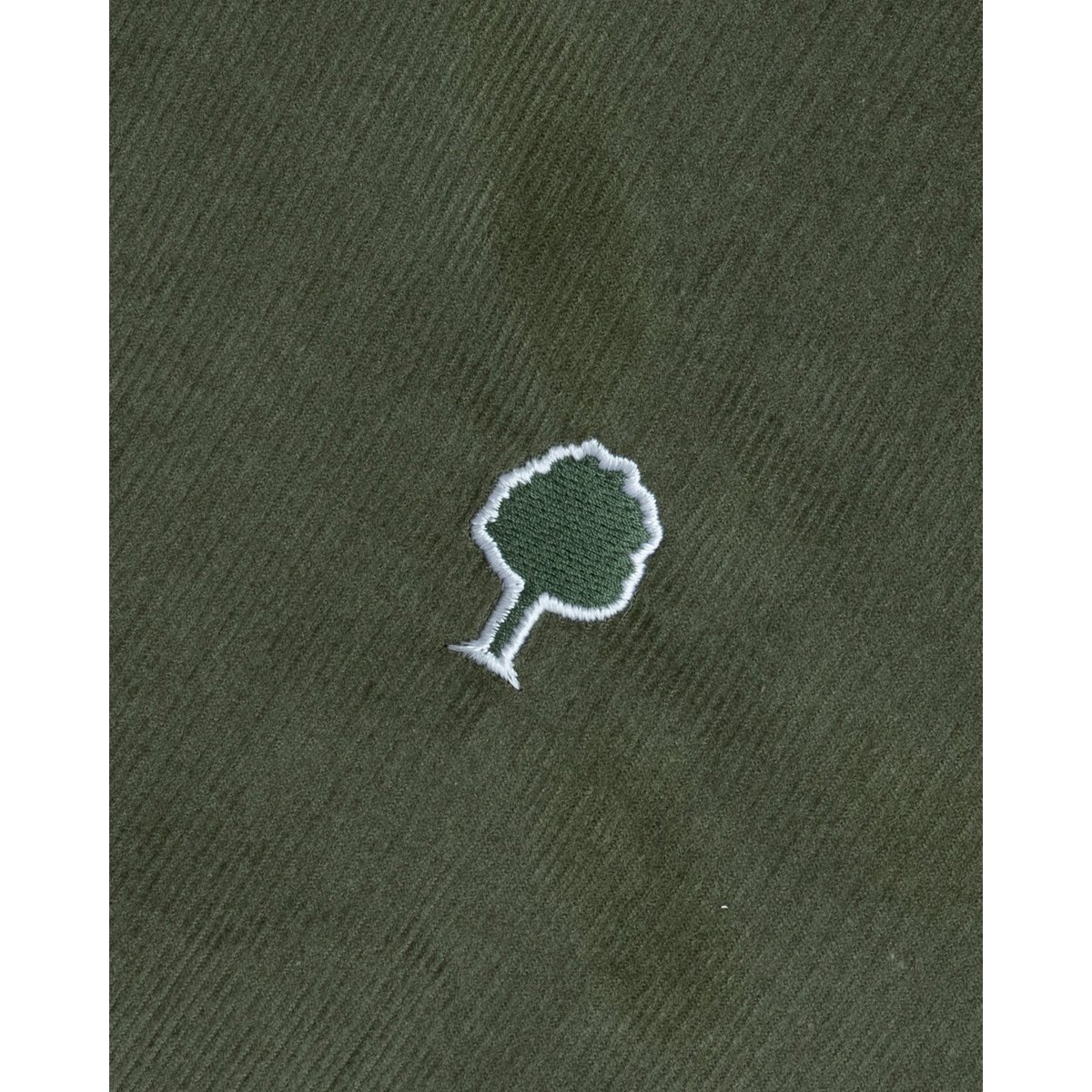 Chemise en velours côtelé kaki, FAGUO