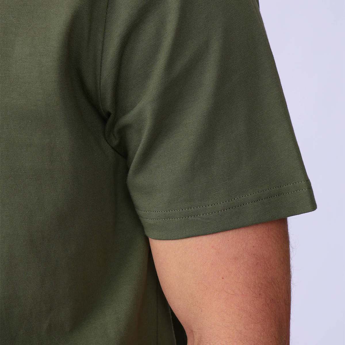 T-shirt imprimé montagne kaki, MISE AU GREEN