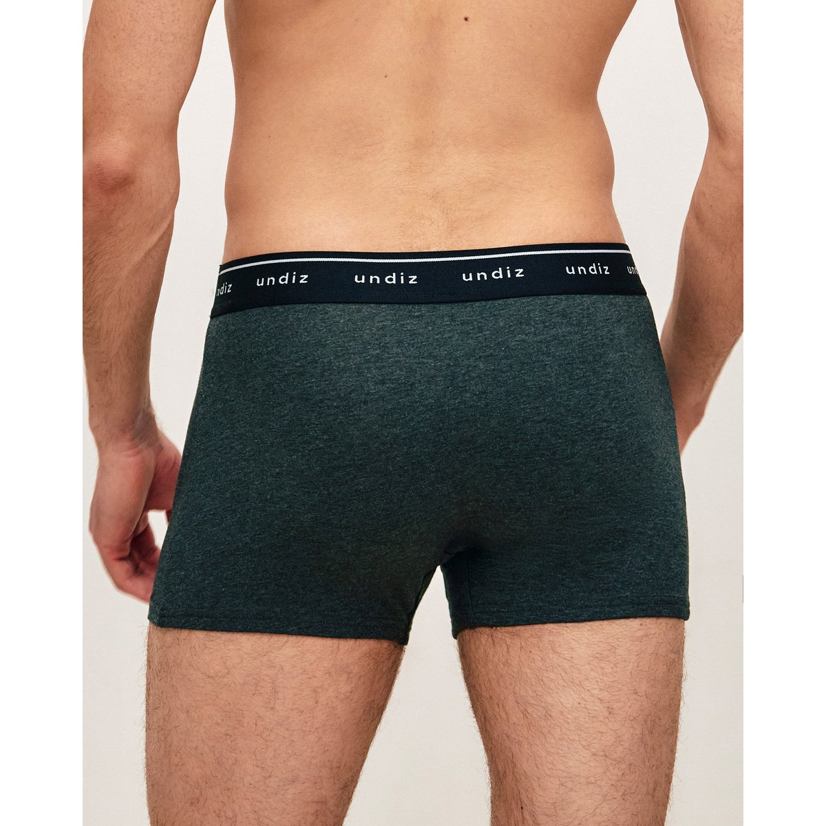 Boxer uni en coton BOXERUNIZ gris foncé, UNDIZ