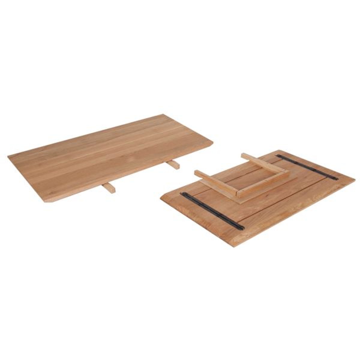 Allonge 50 cm pour table repas naturel clair, ZAGO