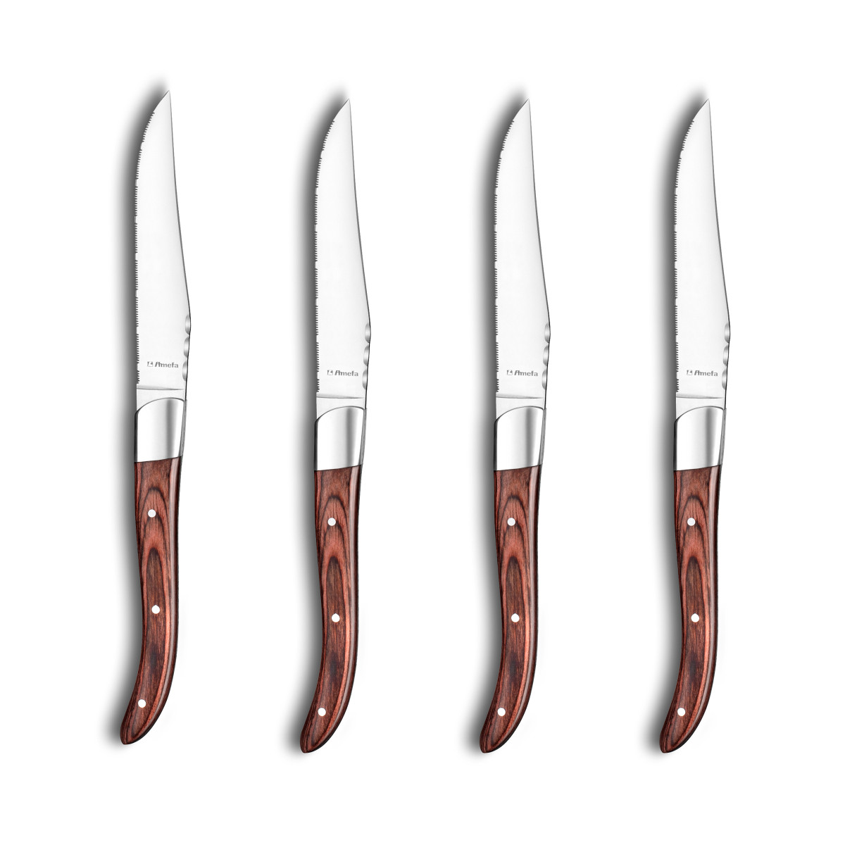Coffret 4 couteaux steak - ROYAL STEAK bois, AMEFA