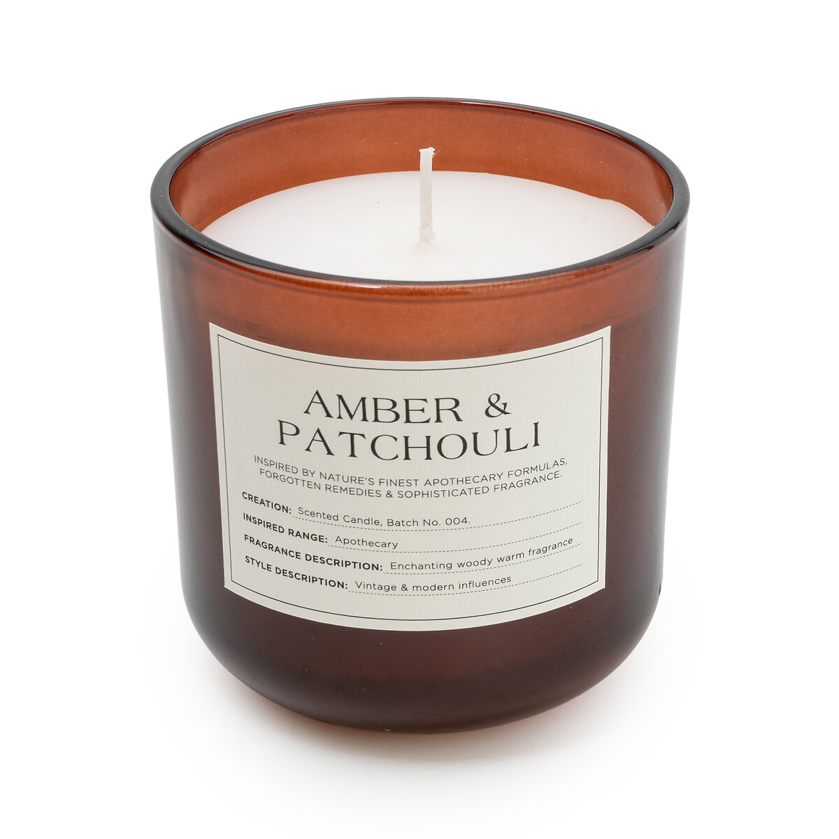 Apothecary Amber & Patchouli Jar Candle amber, SO'HOME