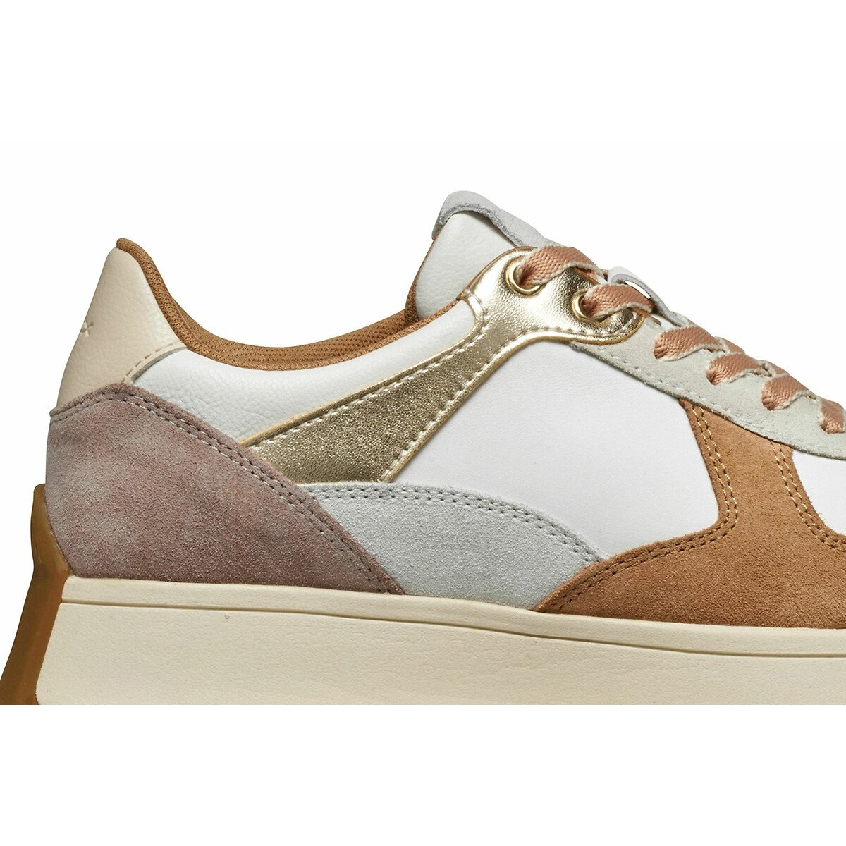 Amabel Breathable Trainers white/apricot, GEOX