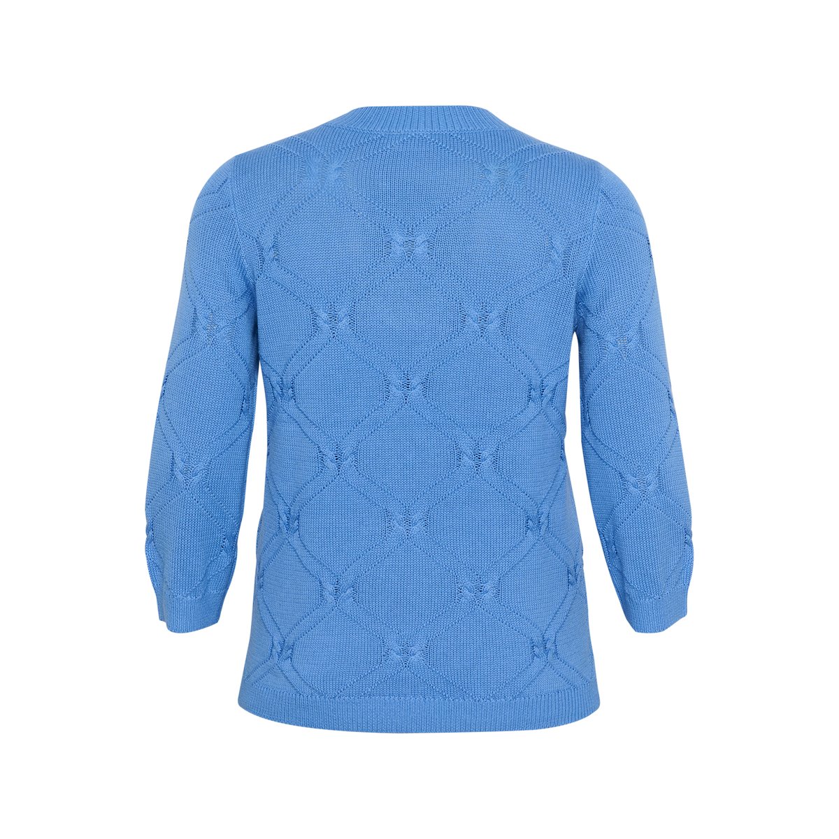 Knitted pullover bleu ebb and flow, KAFFE CURVE