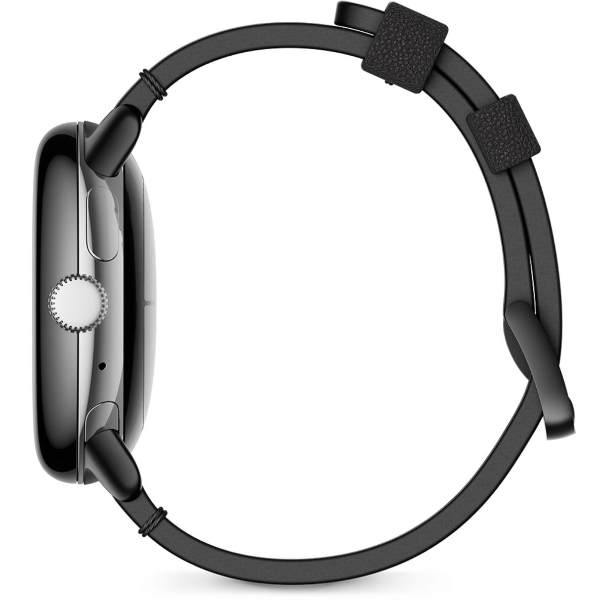 Bracelet Pixel Watch Cuir large noir noir, GOOGLE