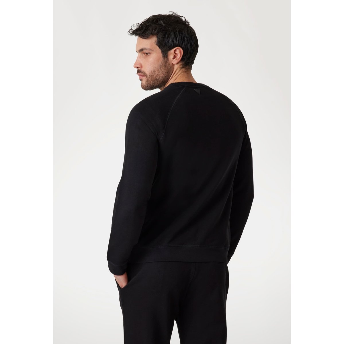 Sweat-Shirt Logo Frontal noir, GUESS