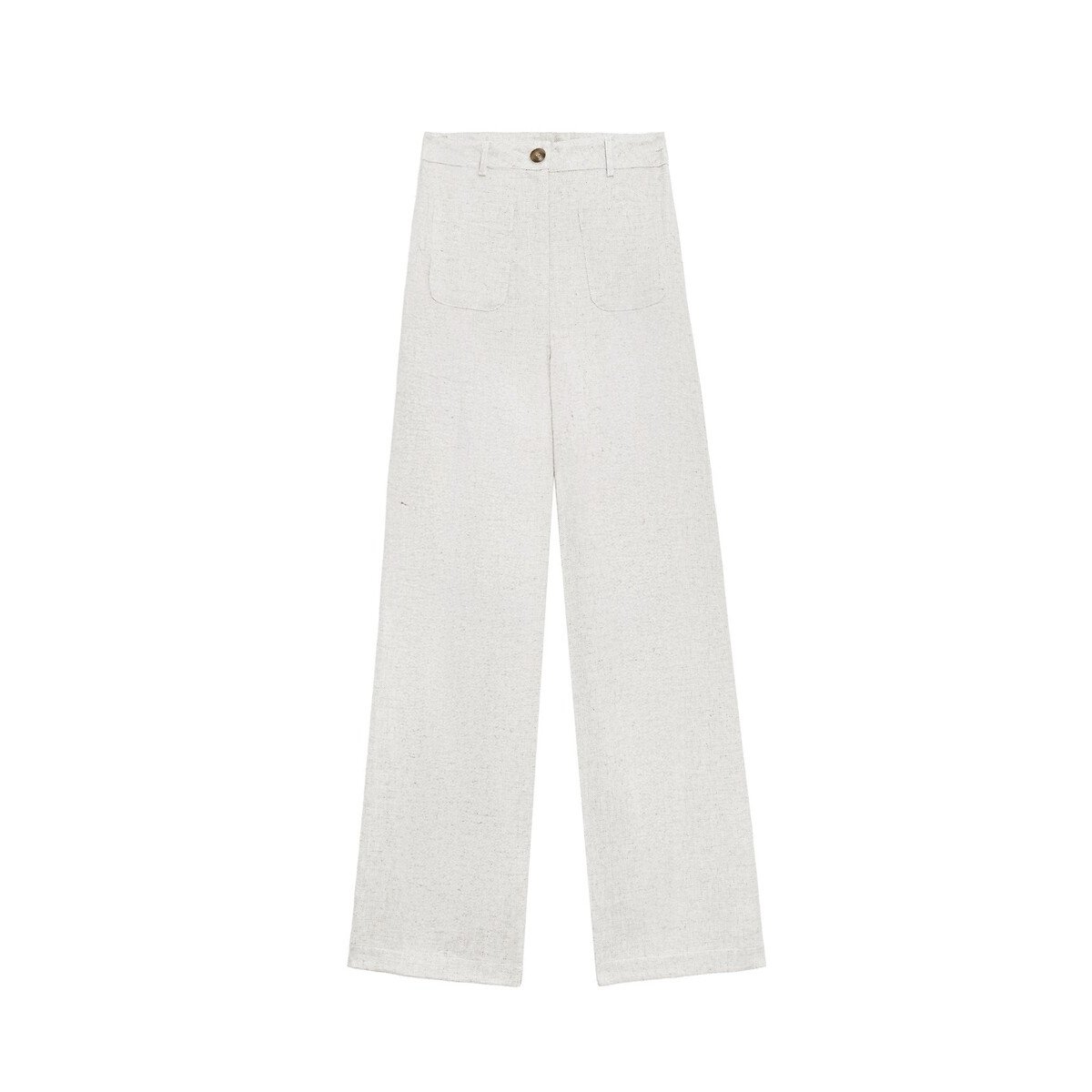 Pantalon flare lin et coton, ATLANTY ecru, LA PETITE ETOILE