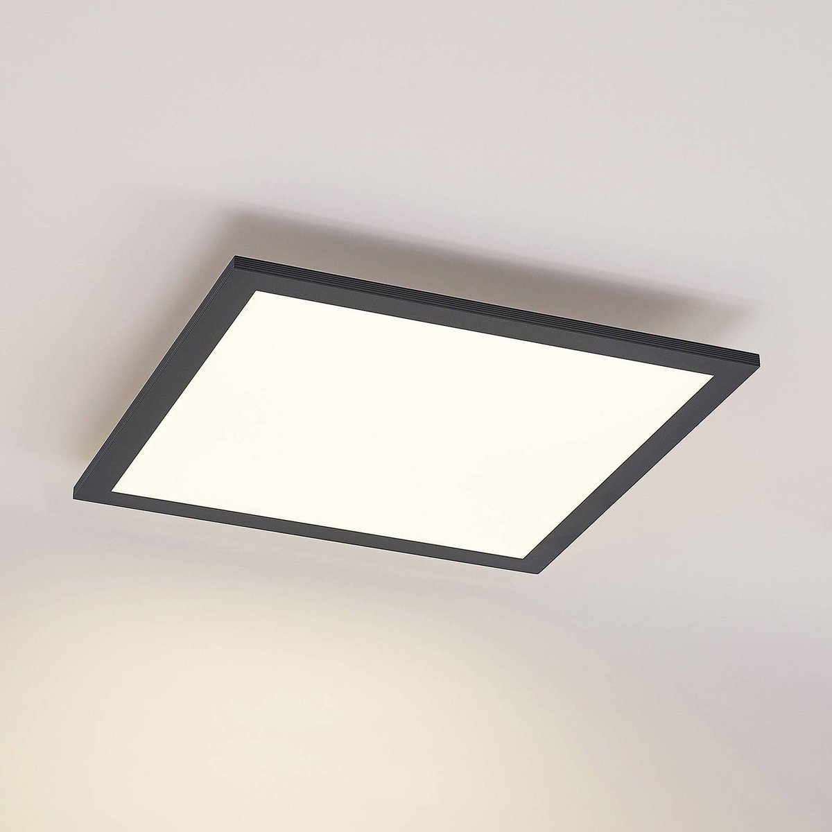 Panneau en aluminium moderneLED, Nelios noir, blanc, LINDBY