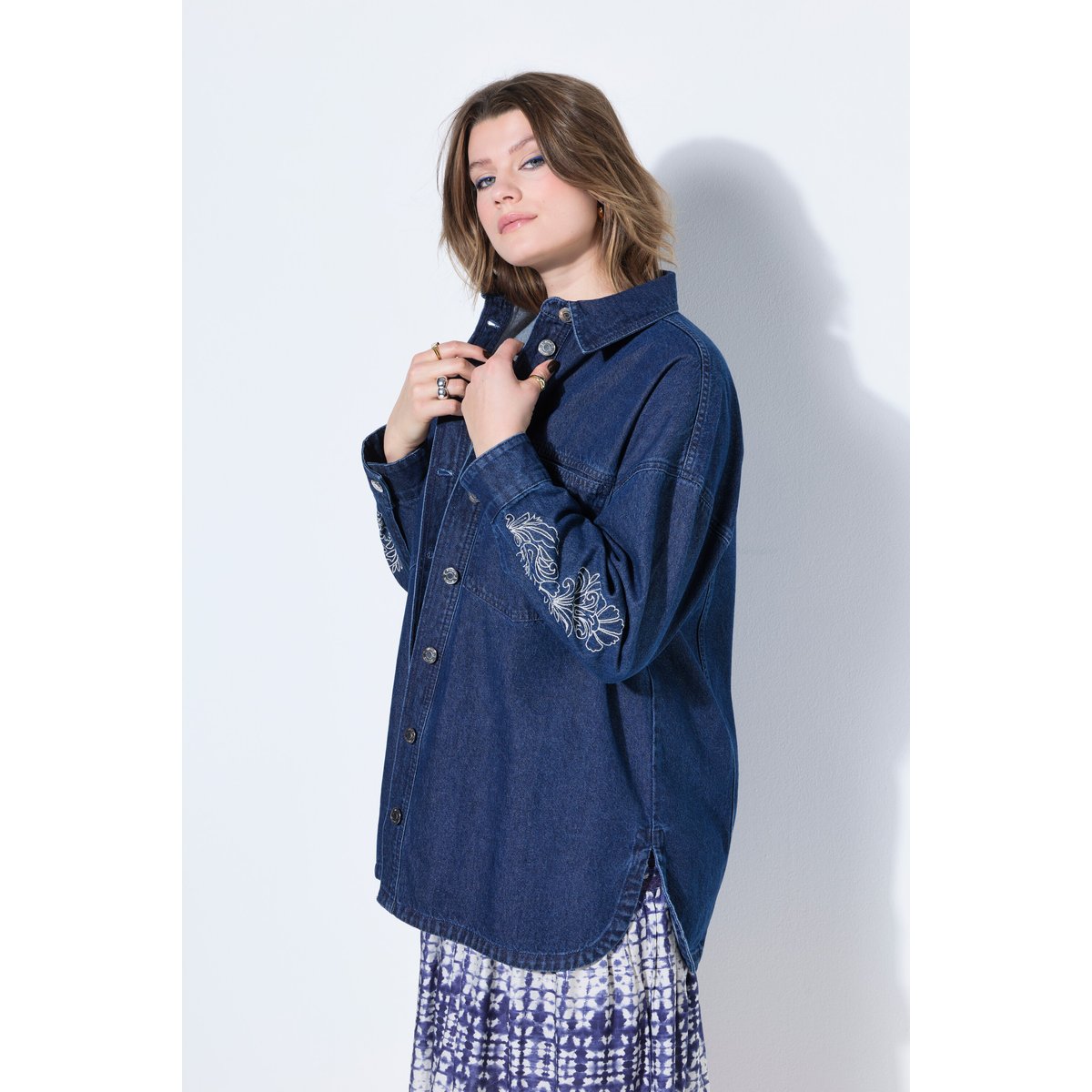 Chemise en jean, coupe oversize bleu jean, STUDIO UNTOLD