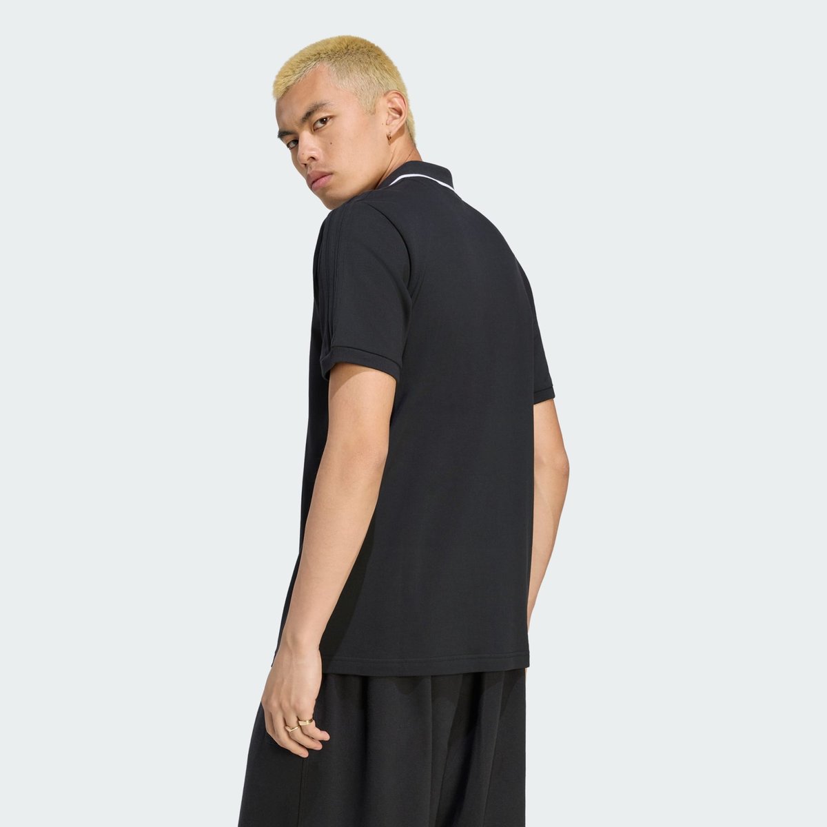 Polo 3 Bandes black, adidas Originals
