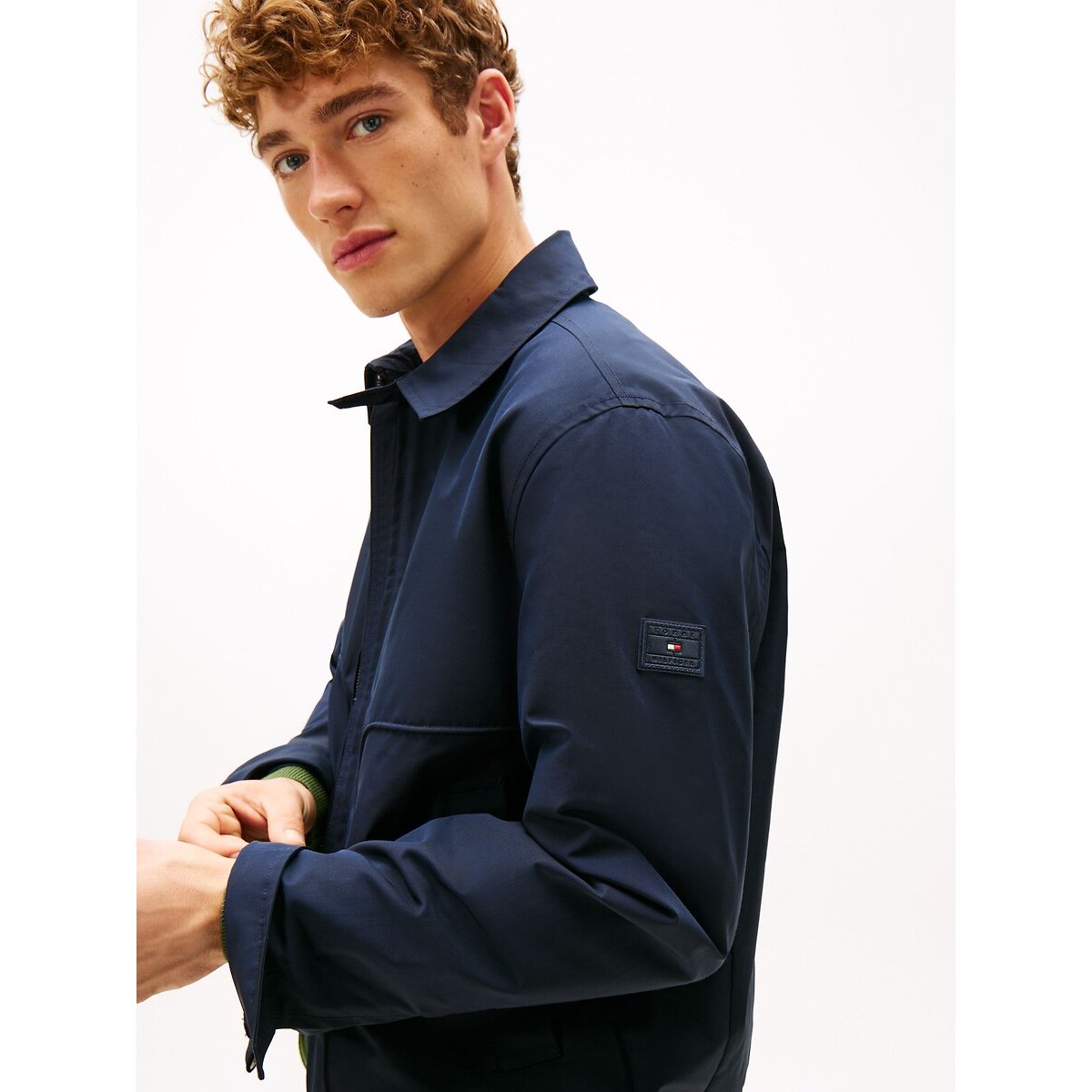 Veste col chemise bleu marine, TOMMY HILFIGER