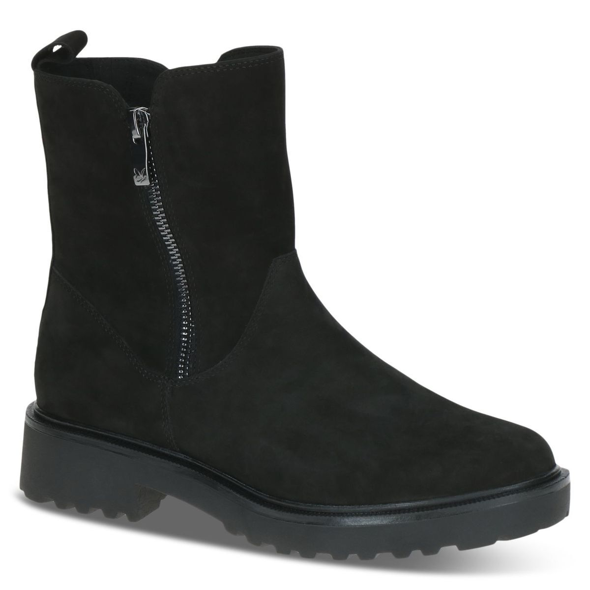 Bottine en cuir noir nubuck, CAPRICE