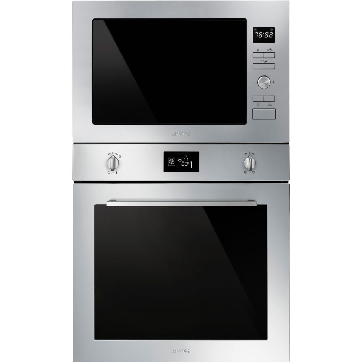 Micro ondes grill encastrable FMI425X noir / inox, SMEG