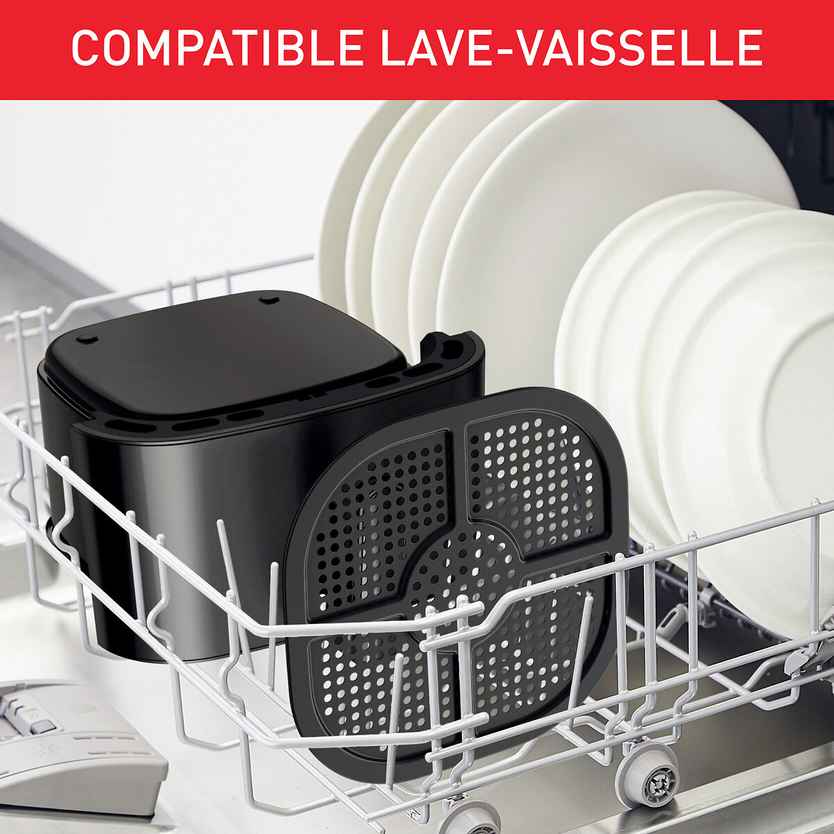 Friteuse sans huile Easy Fry essential EZ130810 noir, MOULINEX
