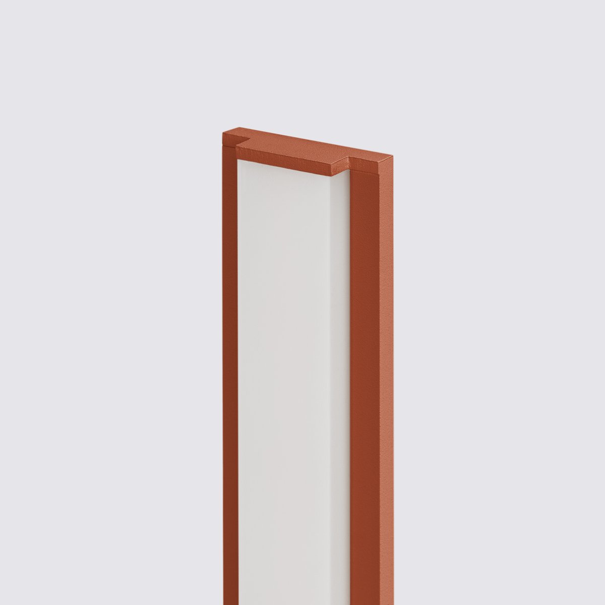 Applique murale Aluminium Ocre Rouge LED 1 Lahti ocre rouge, EDEN