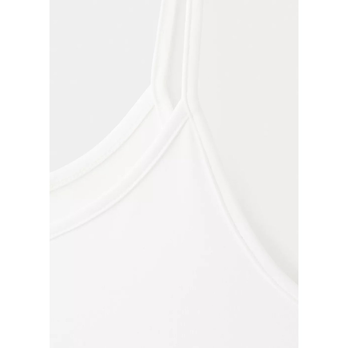 Top ajusté bretelles fines blanc cassé, MANGO TEEN