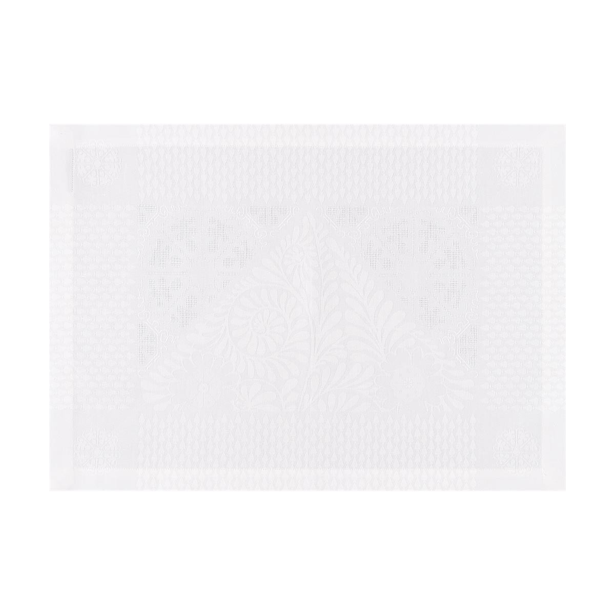 Set en Coton/Lin, BOSPHORE BLANC blanc, LE JACQUARD FRANCAIS
