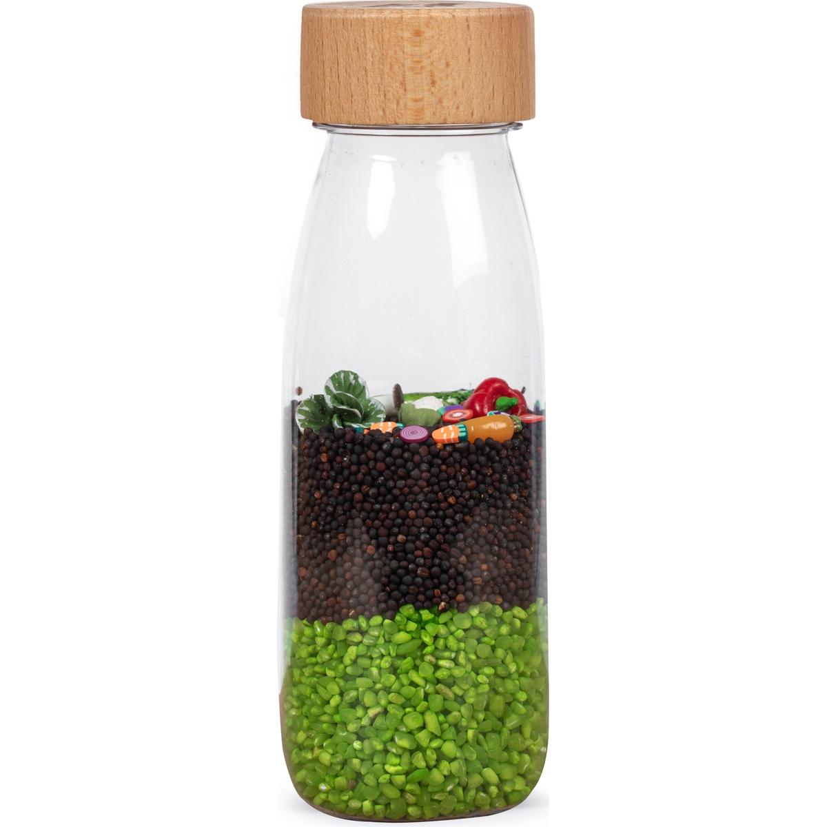 Bouteille sensorielle Légumes multicolore, PETIT BOUM