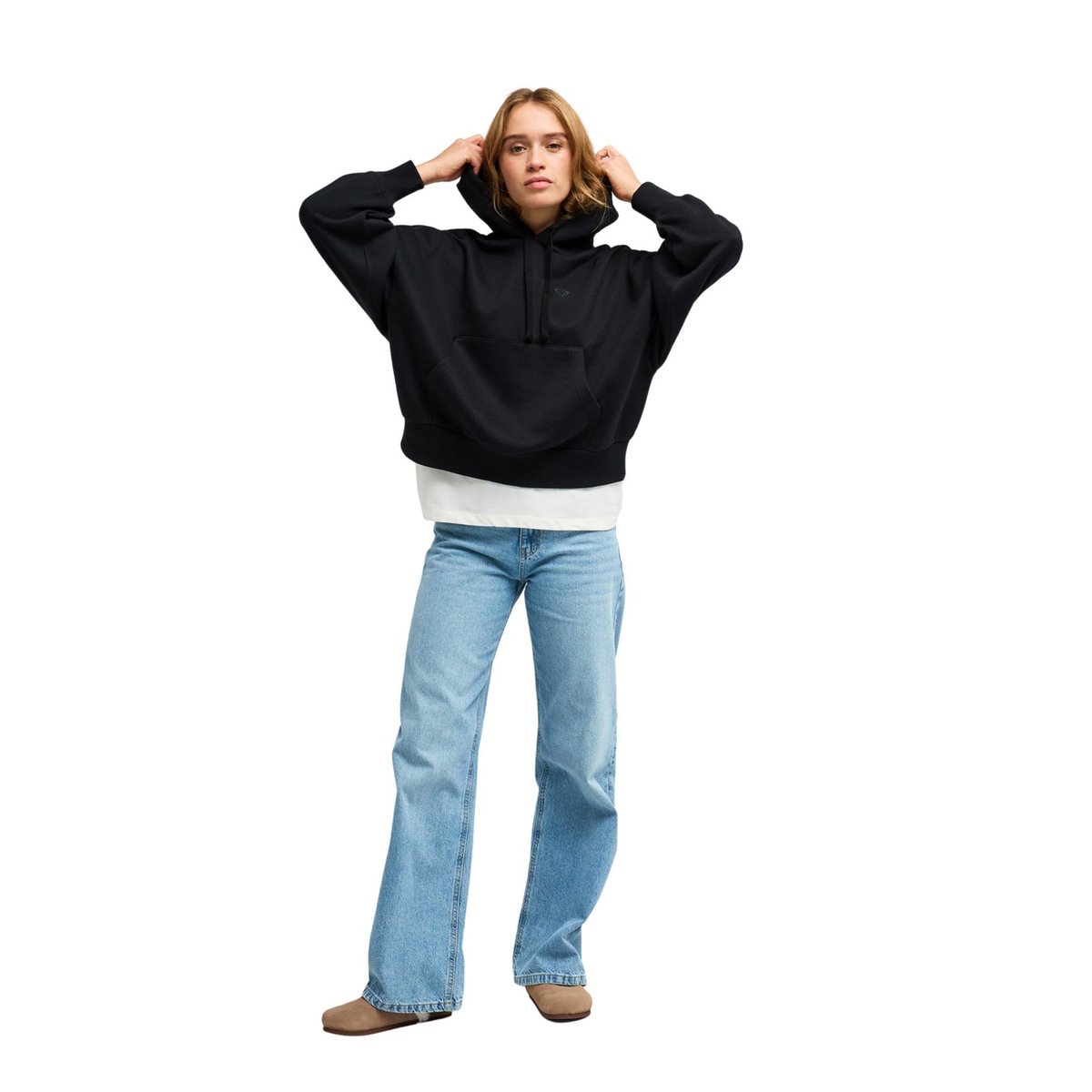 Sweat capuche oversize SKYFLARE. noir anthracite, ROXY