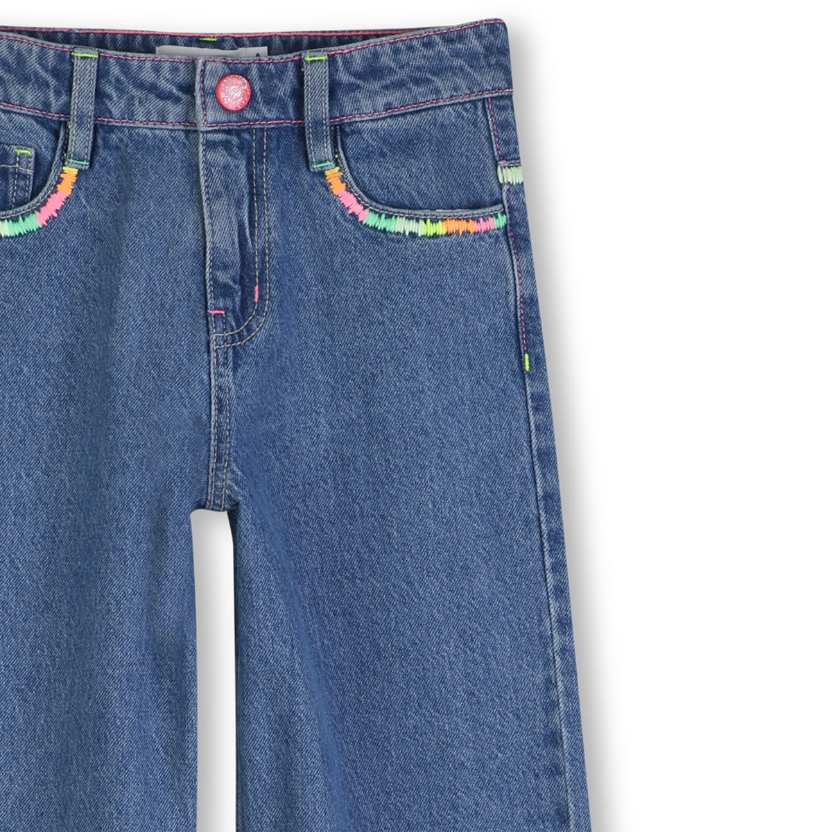 Pantalon en denim double stone+brossage, BILLIEBLUSH