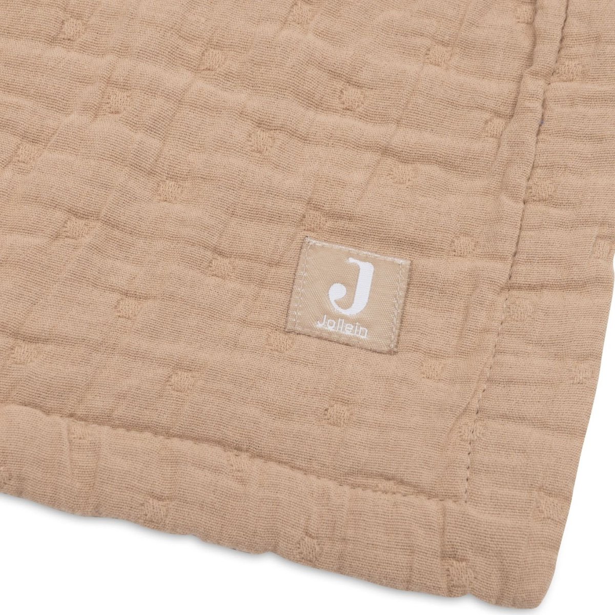 Couverture en gaze de coton marron, JOLLEIN