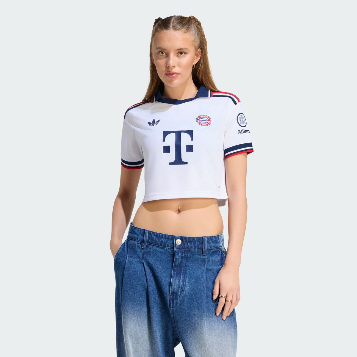 Maillot Cropped Extérieur Fc Bayern Munich 26/27 Maillot Cropped Extérieur Fc Bayern Munich 26/27 white, adidas Performance
