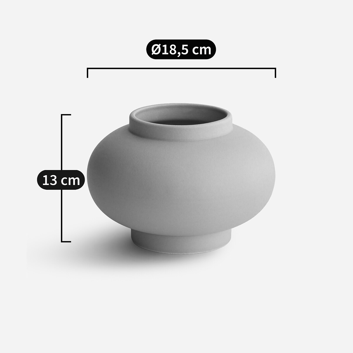 Vase rond en céramique mate, LECCIA beige rosé, AM.PM