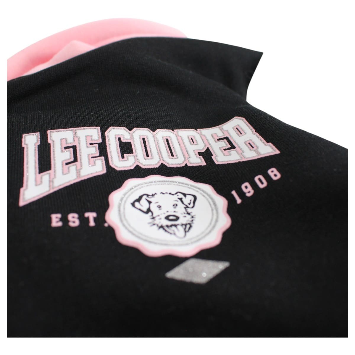 Ensemble veste teddy boutonnée et pantalon de jogging DANSE noir, LEE COOPER