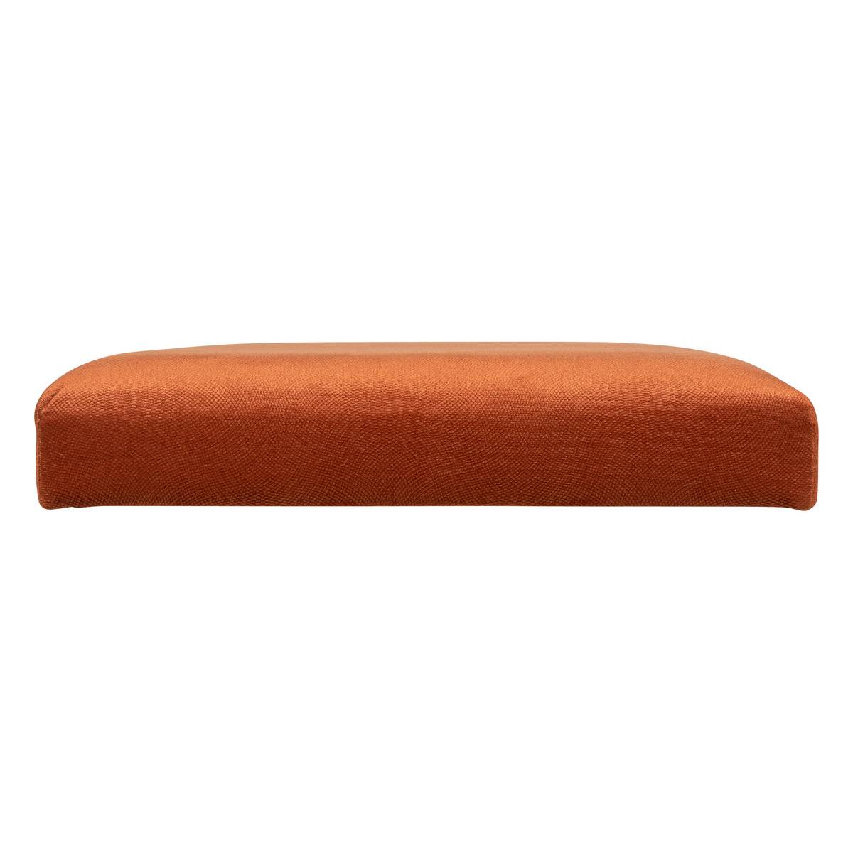 Banc pliant coffre de rangement en velours LILOU ambre, ATMOSPHERA