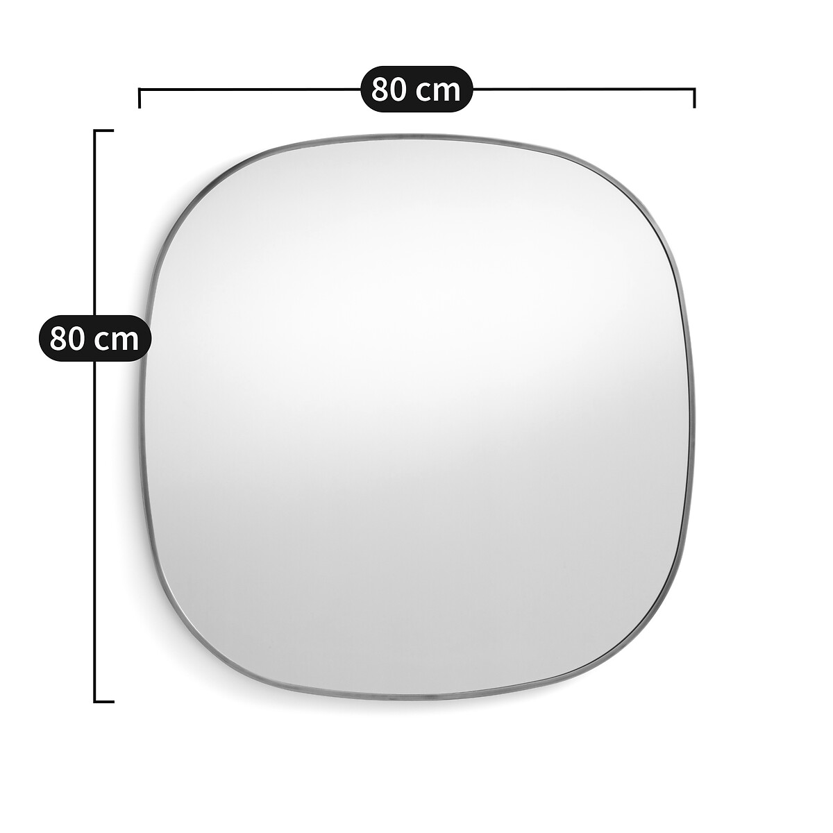 Miroir métal acier laiton vieilli H80 cm, Caligone laiton vieilli, AM.PM