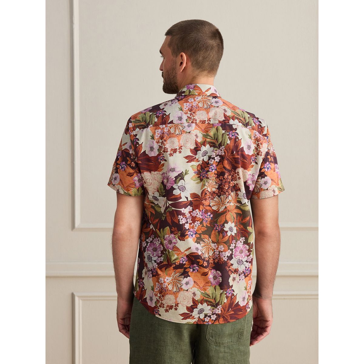 Chemise à manches courtes en coton imprimé multi-couleurs, NEXT