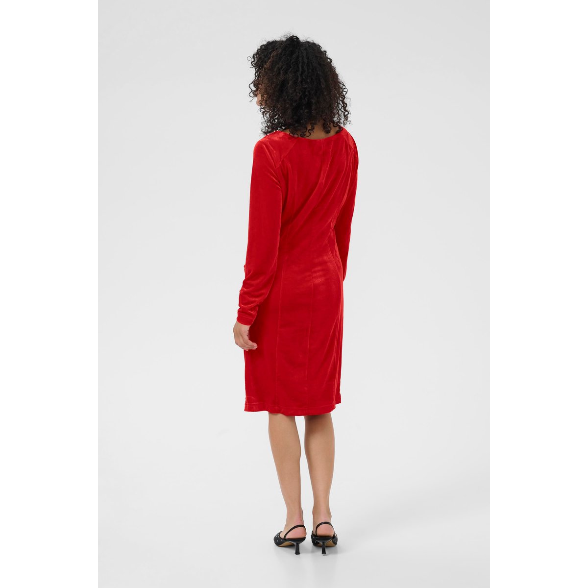 Robe rouge haute red, KAFFE