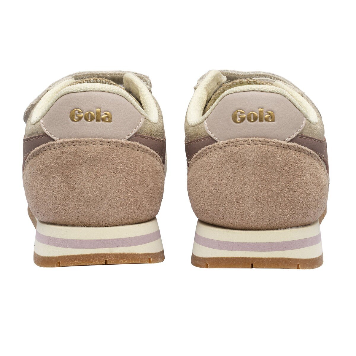 Baskets à scratchs, DAYTONA BLAZE STRAP or/vieux rose, GOLA