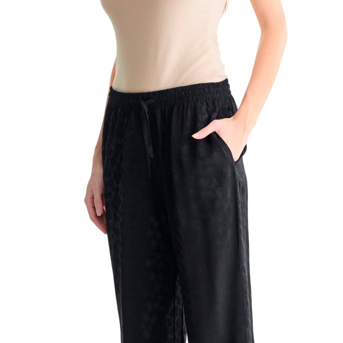 Bas pyjama pantalon long TALENA noir, LISCA