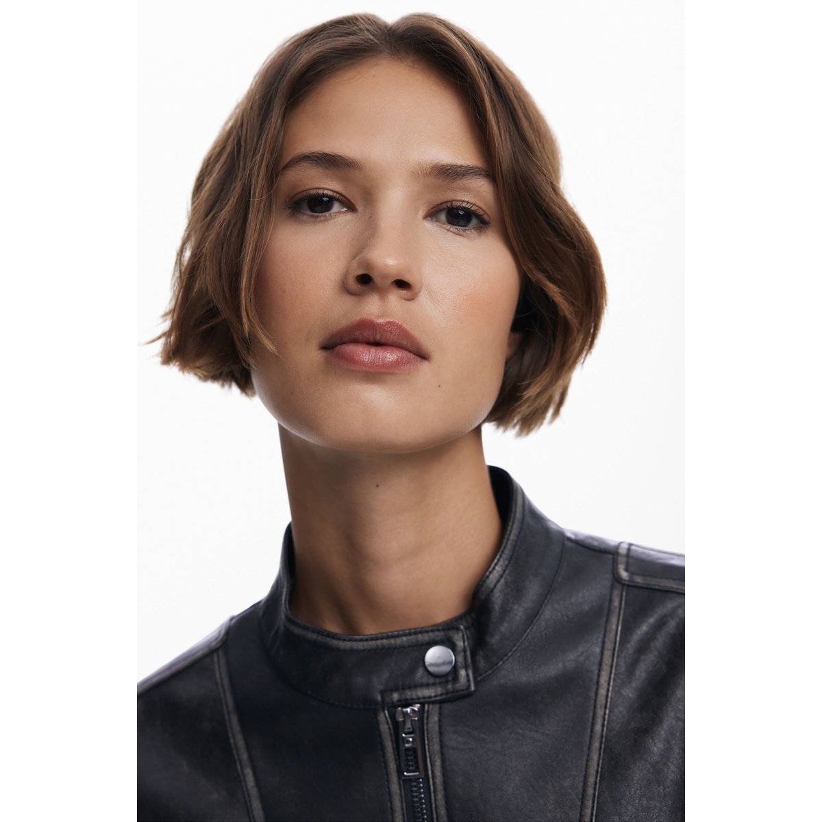 Veste effet cuir usé noir, DESIGUAL