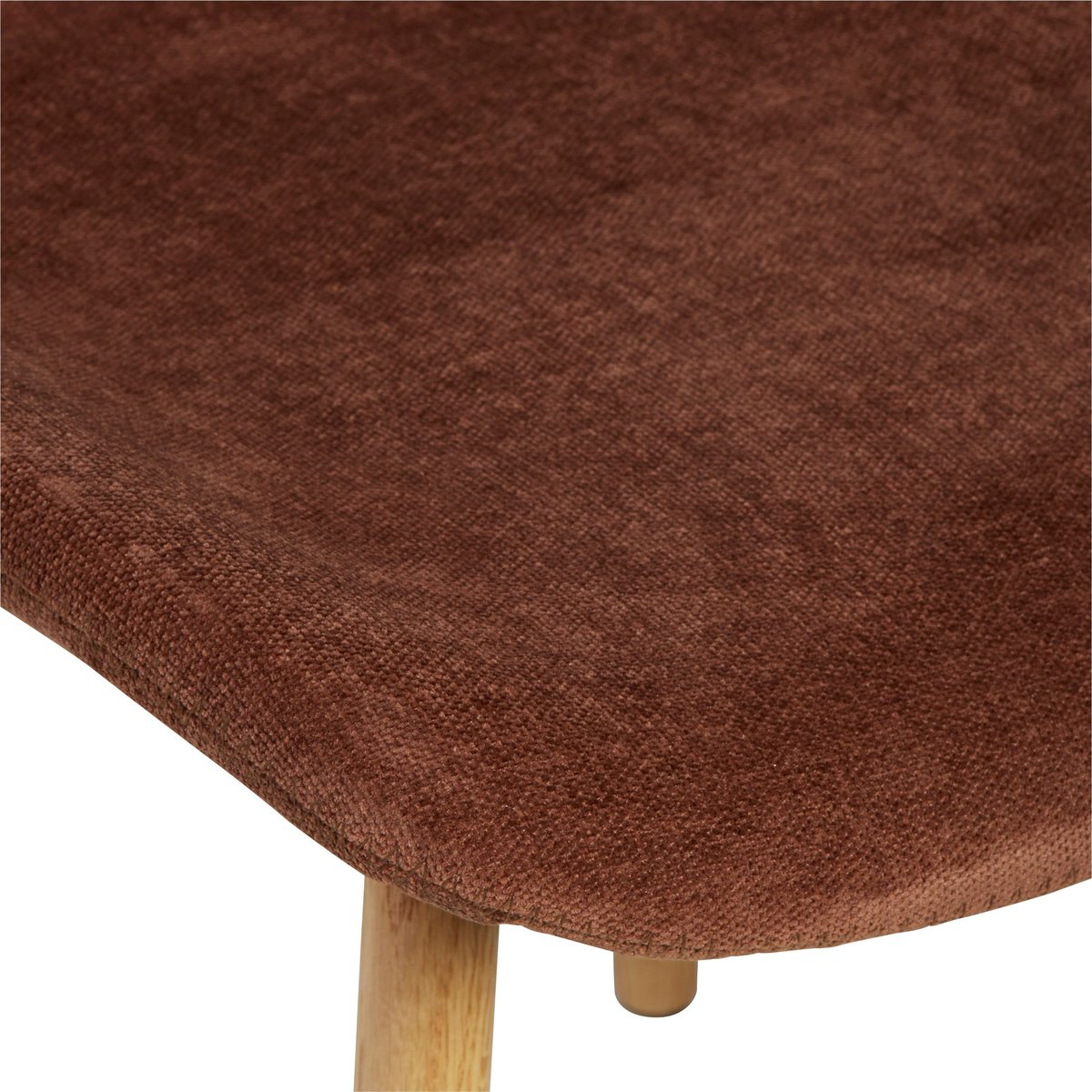 Chaise tissu soft touch acajou, ZAGO