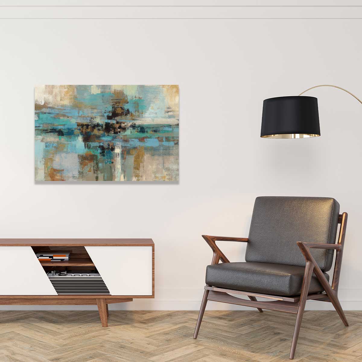 Tableau moderne murale Fjord tableau alu dibond, HEXOA