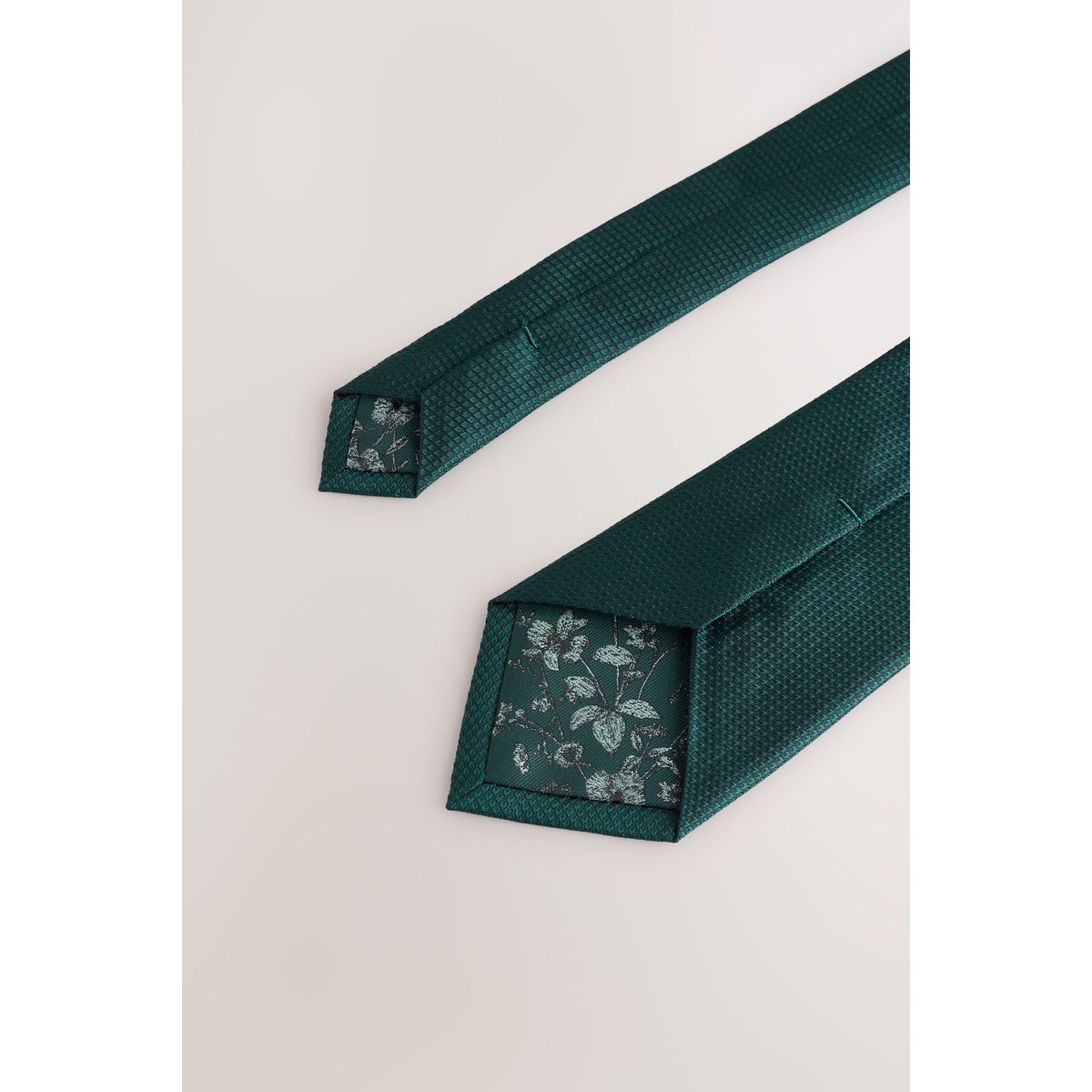Ensemble pochette et cravate texturées vert, NEXT