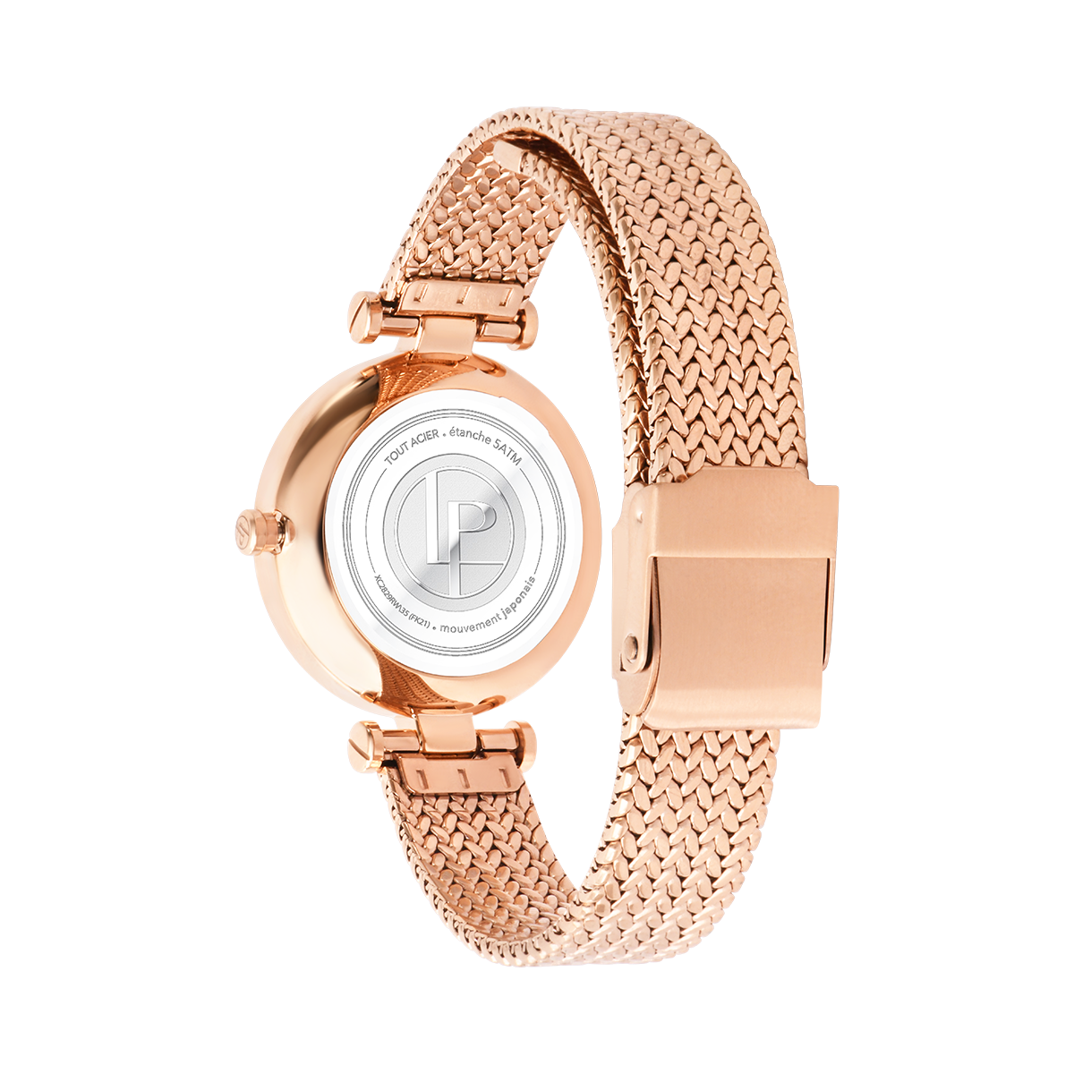 Montre Analogique FLORE doré rose blanc doré rose, LOUIS PION