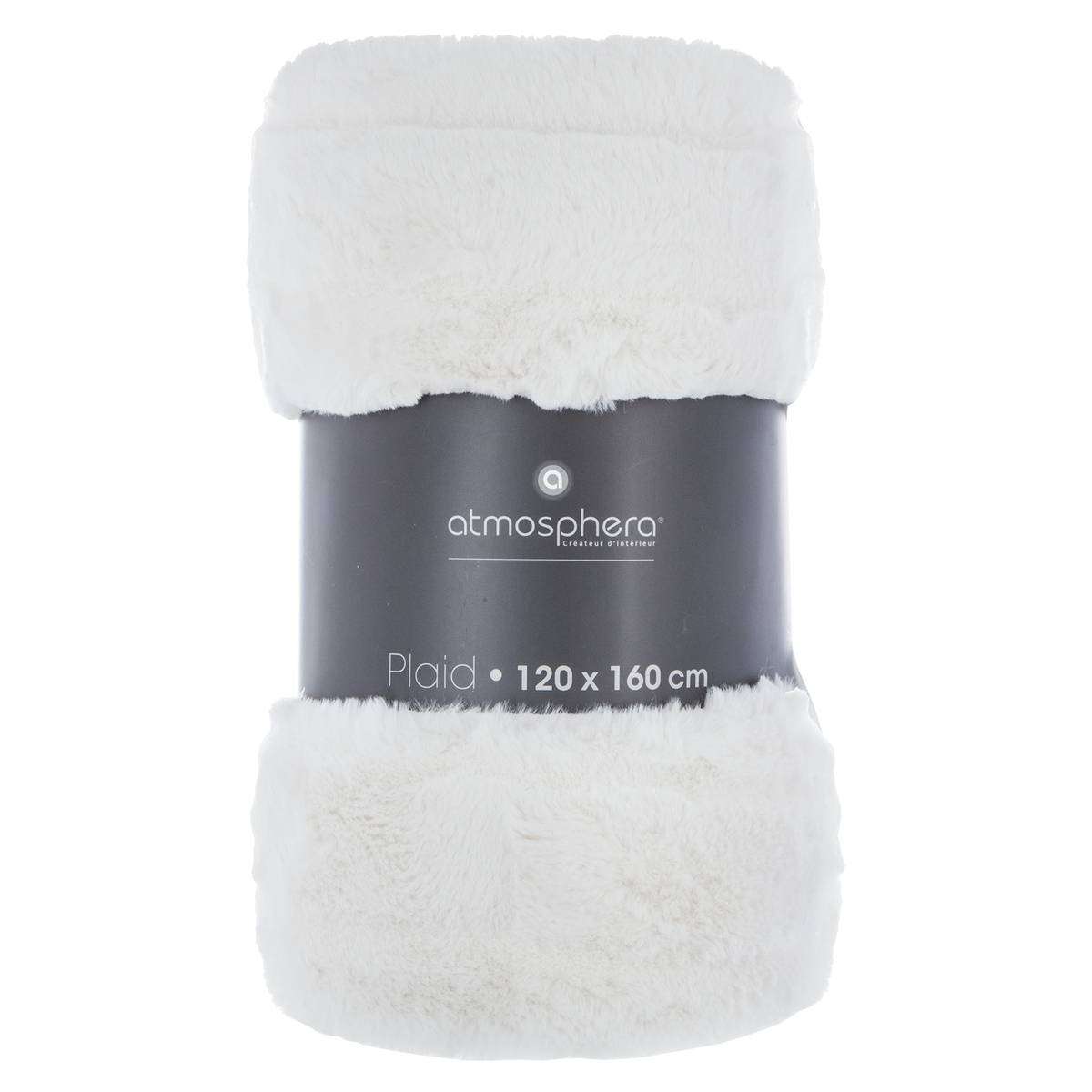 Plaid MANOIR blanc, ATMOSPHERA