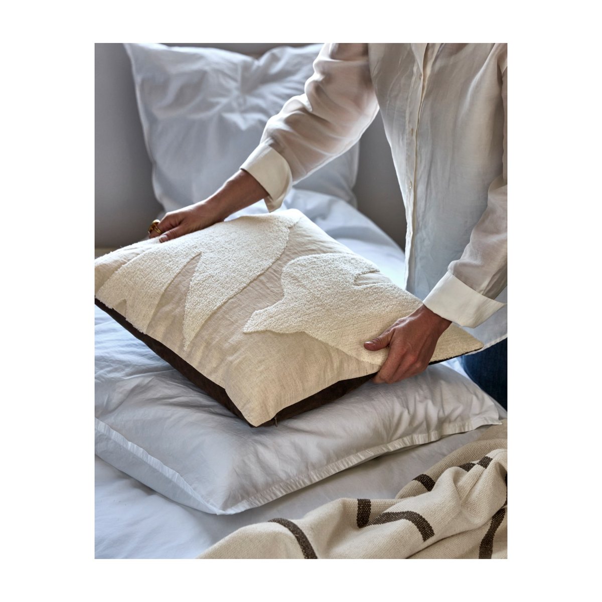 Housse de coussin Fly noir, HOUSE DOCTOR